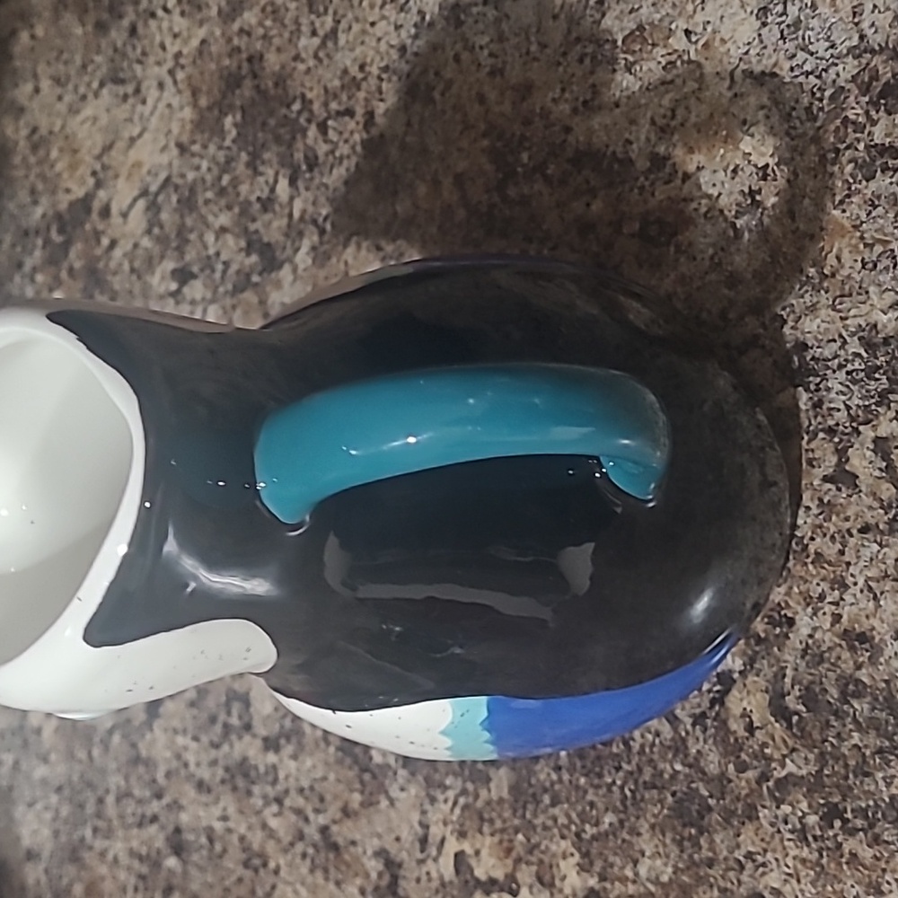 Colorful Toucan Ceramic Pitcher - Picture 4 of 5